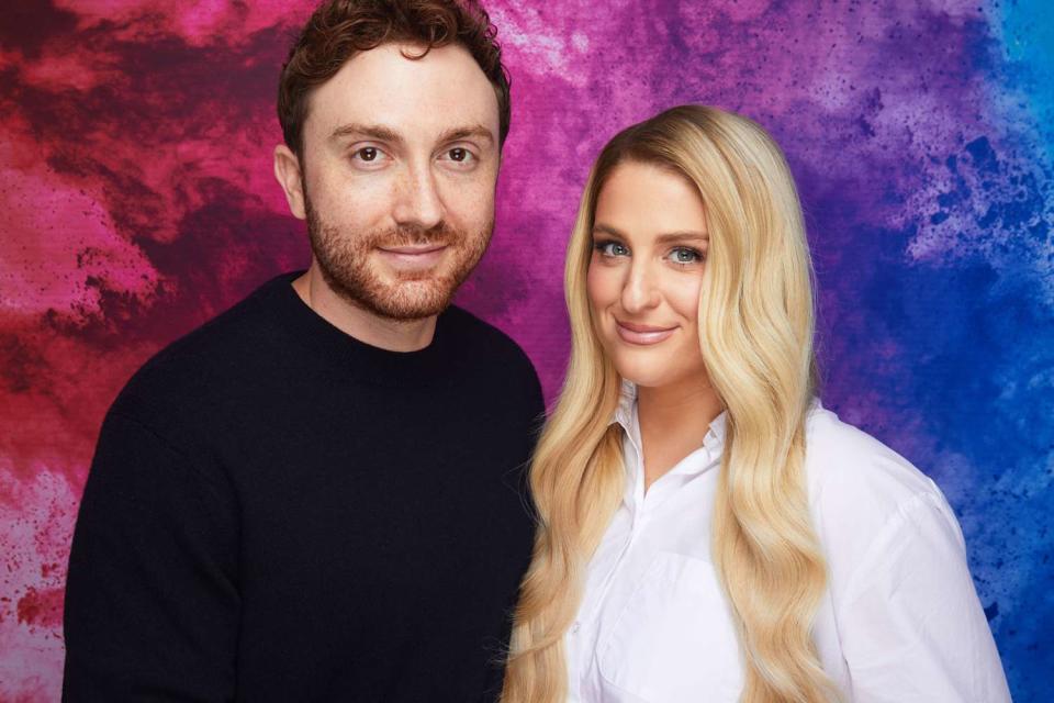 <p>Weiss Eubanks/NBCUniversal via Getty </p> Daryl Sabara and Meghan Trainor