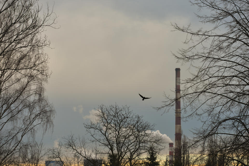 <p>A view of Nowa Huta’s Heat and Power Plant. On Sunday, 10 December 2017, in Krakow, Poland. (Photo by Artur Widak/NurPhoto) </p>