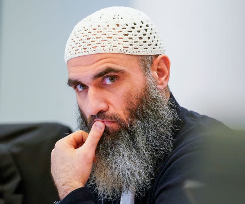 Zaniar Matapour, a Norwegian with an Iranian family background, sits in the courtroom 250 in Oslo courthouse, where he is on trial for Oslo gay bar shooting in 2022. Lise Åserud/ntb/dpa