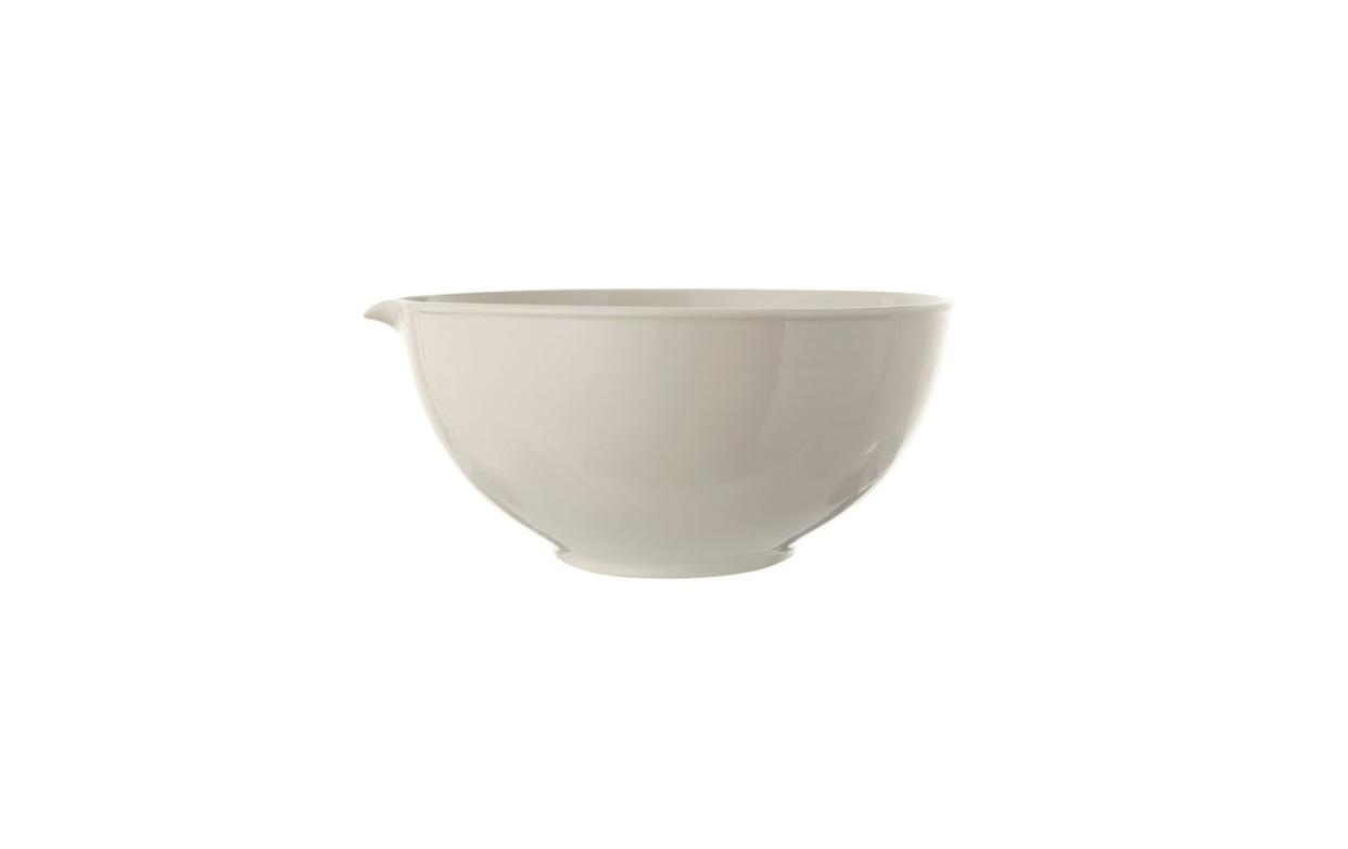 <p><a href="http://www.peaceandriot.com/shop/antique-white-vintage-reproduction-stoneware-batter-bowl" rel="nofollow noopener" target="_blank" data-ylk="slk:Shop Now;elm:context_link;itc:0;sec:content-canvas" class="link rapid-noclick-resp">Shop Now</a></p><p>Batter Bowl</p><p>peaceandriot.com</p><p>$79.50</p><span class="copyright">Courtesy</span>