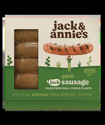 A healthy vegetarian option: Jack & Annie’s Jackfruit Sausages