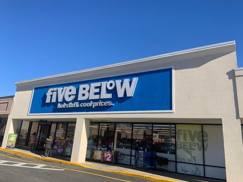 The Five Below store in Water Tower Plaza in Leominster. The chain, which caters to teen and tween shoppers, will open a Gardner location in Timpany Plaza in early 2024.