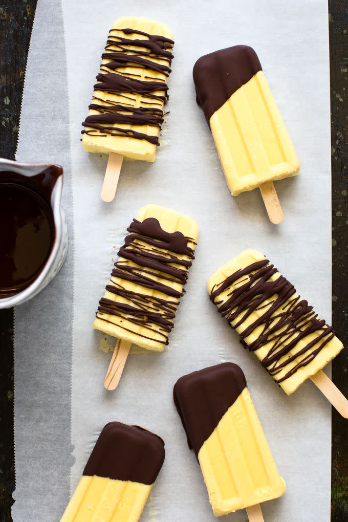 Chocolate Passion Fruit Popsicles