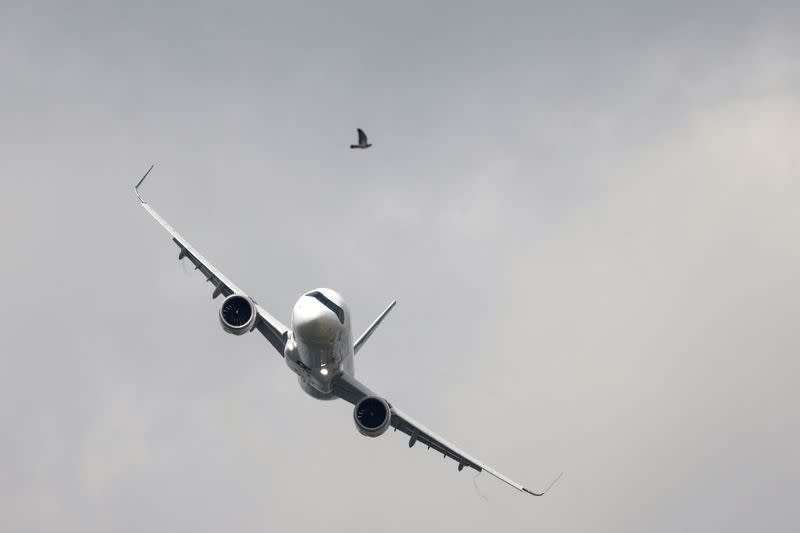 French President Emmanuel Macron attends the International Paris Air Show