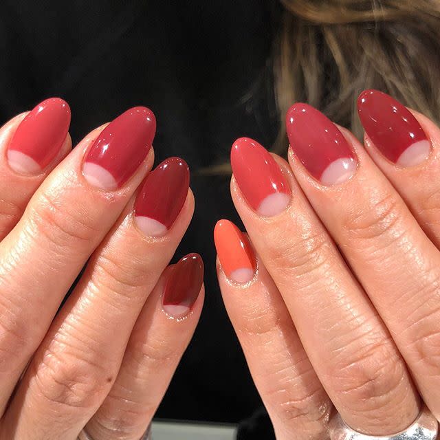 Chanel inspired nails. Pink tweed nail art.