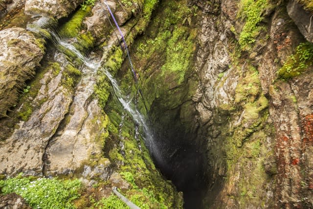 The entrance to Gaping Gill 