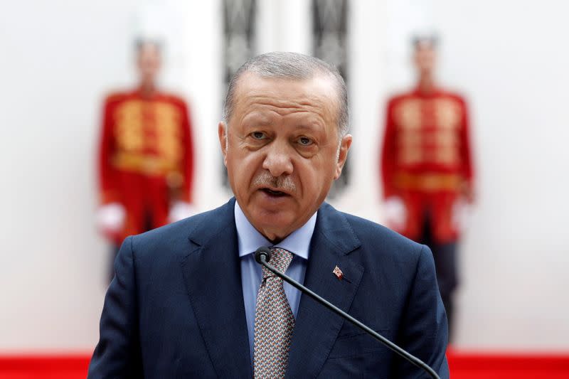 Turkish President Tayyip Erdogan visits Montenegro