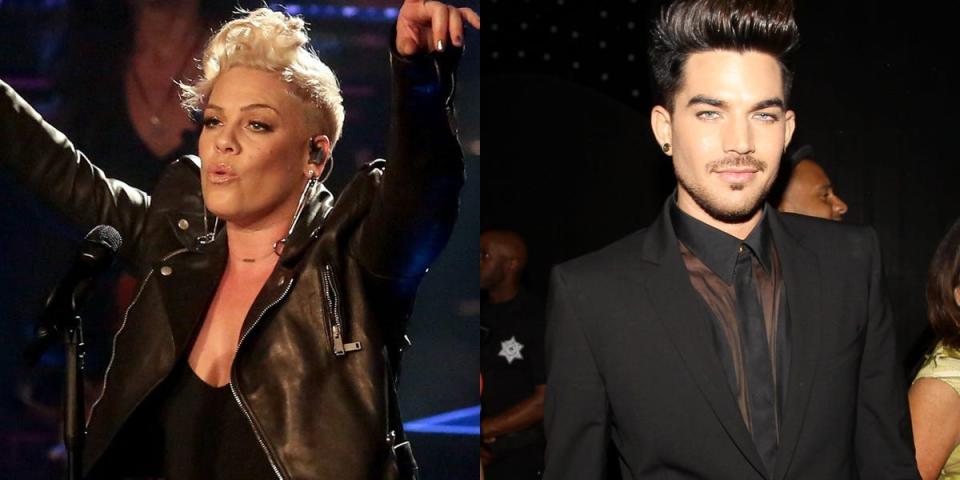 pink and adam lambert