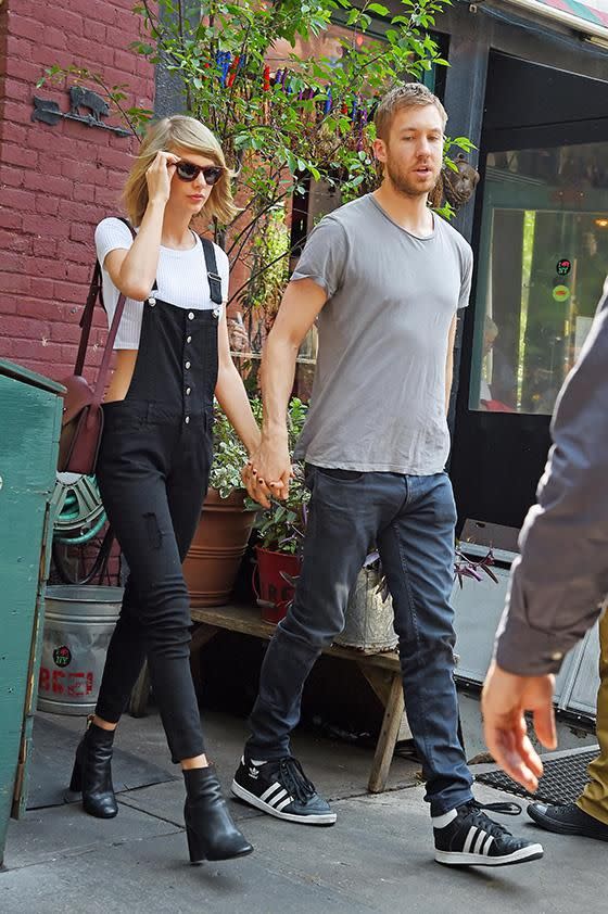 Taylor Swift and Calvin Harris. Photo: Getty Images.