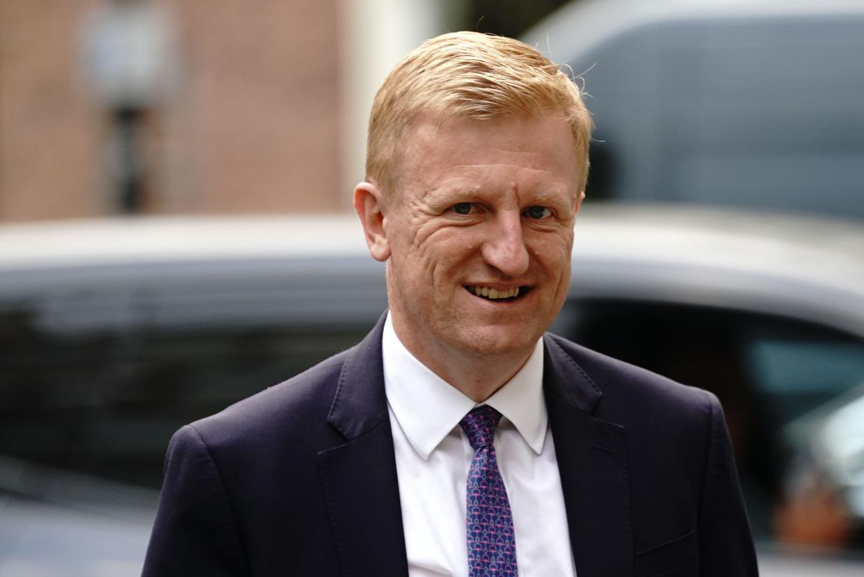 Deputy Prime Minister Oliver Dowden arrives for the Rupert and Lachlan Murdoch annual party at Spencer House, St James' Place in London. Picture date: Thursday June 22, 2023.