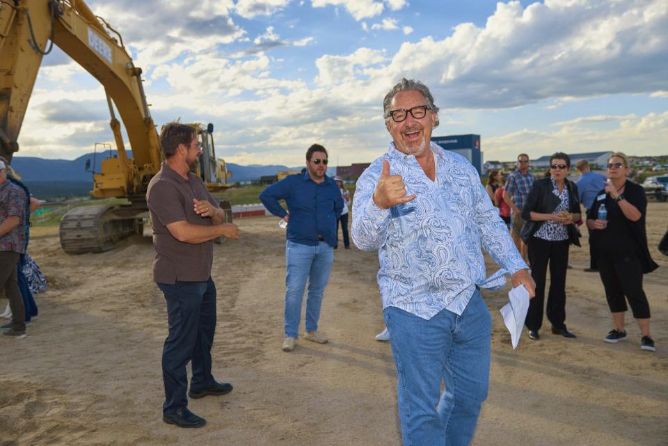 J.W. Roth is shown at the July 12 groundbreaking for the first Sunset Amphitheater in Colorado Springs.