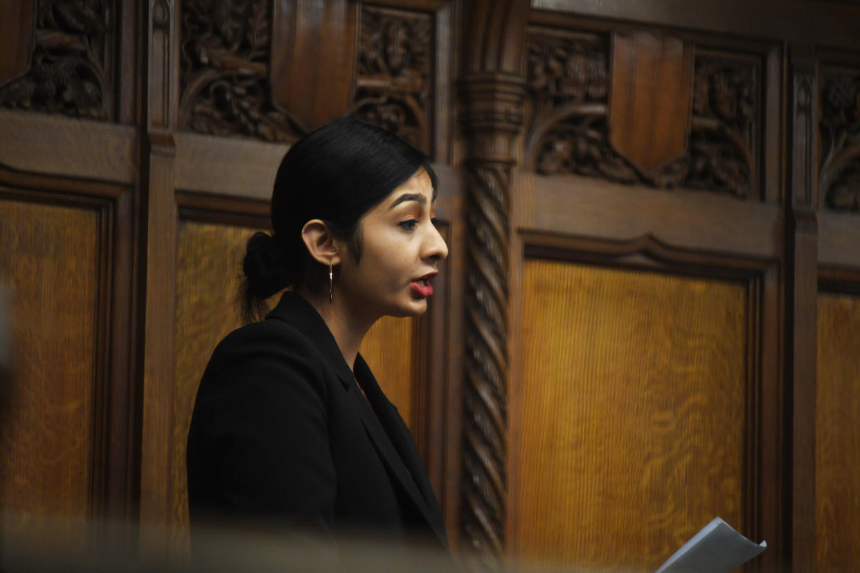 Labour Party MP Zarah Sultana in the House of Commons. (PA)