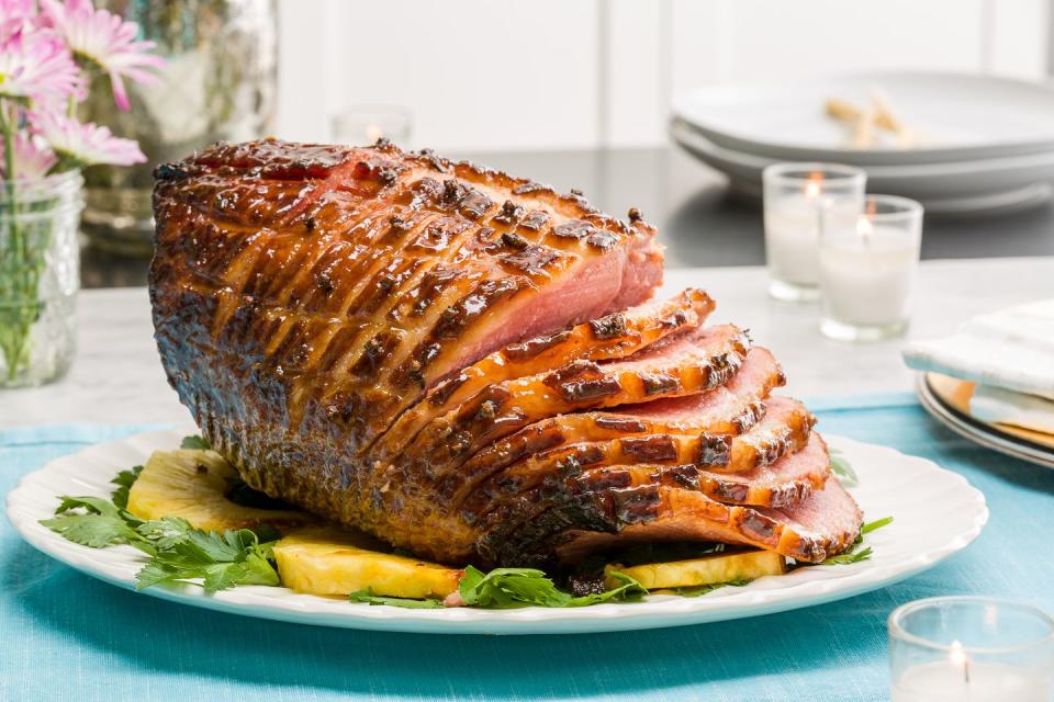 Dr Pepper-Pineapple Glazed Ham