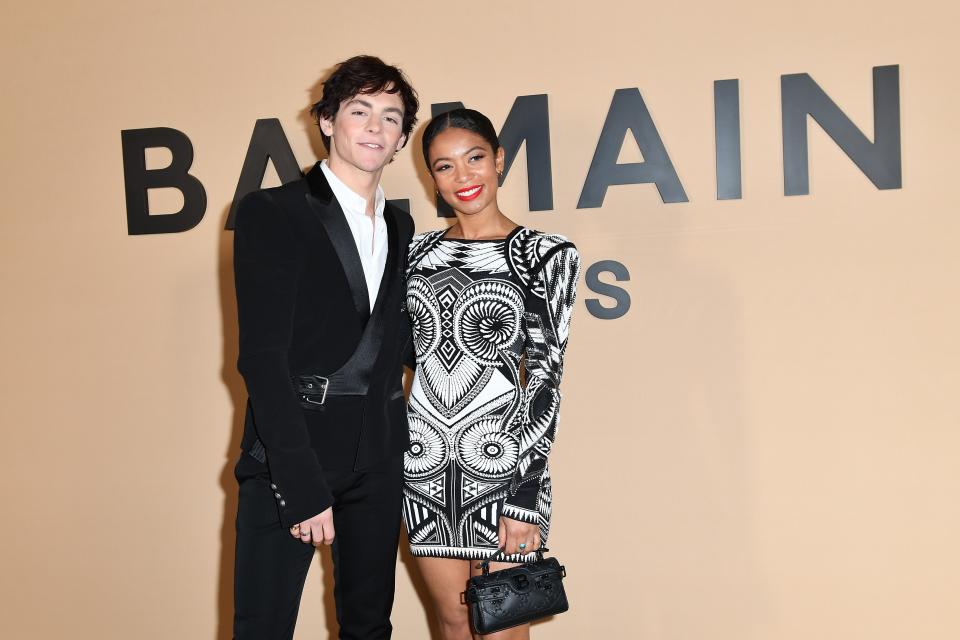 Ross Lynch and Jaz Sinclair <em>(Sabrina the Teenage Witch</em>)