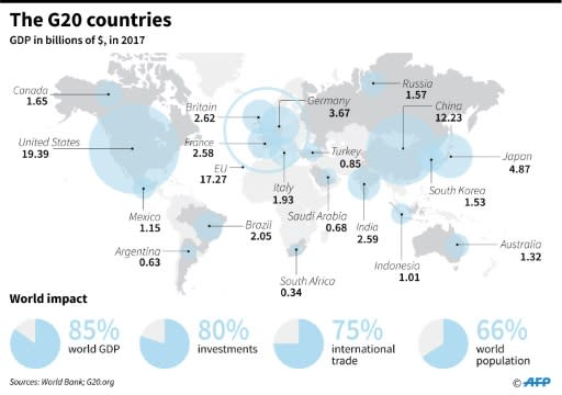 Details on the G20 members