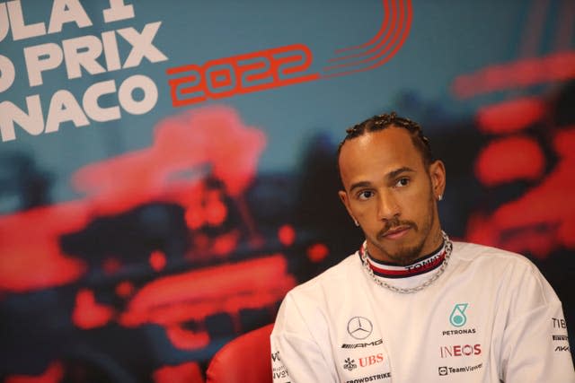  Lewis Hamilton during a press conference