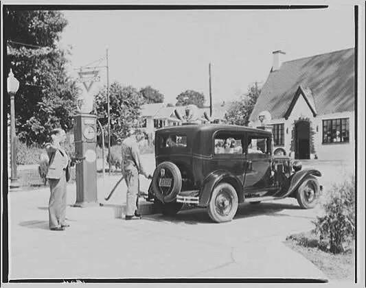 1920's gas station