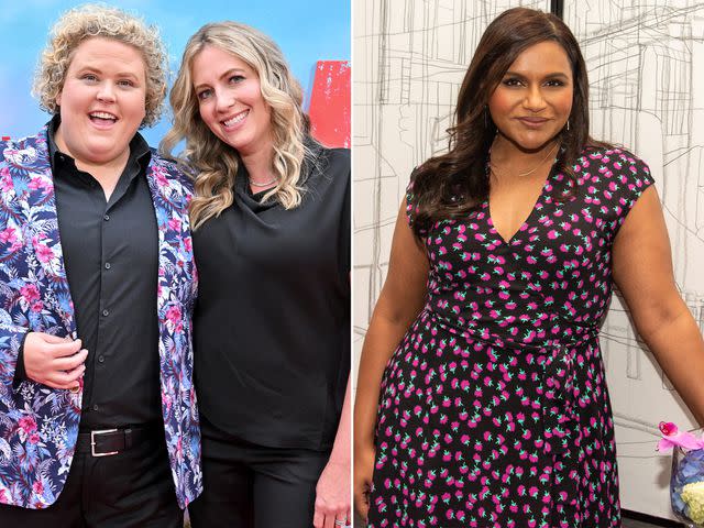 <p>Axelle/Bauer-Griffin/FilmMagic ; Vera Anderson/WireImage</p> Fortune Feimster and Jacquelyn Smith attend the Los Angeles Premiere of Netflix's "FUBAR" on May 22, 2023 in Los Angeles, California. ; Mindy Kaling during the "Late Night" Press Conference on May 19, 2019 in London, England.