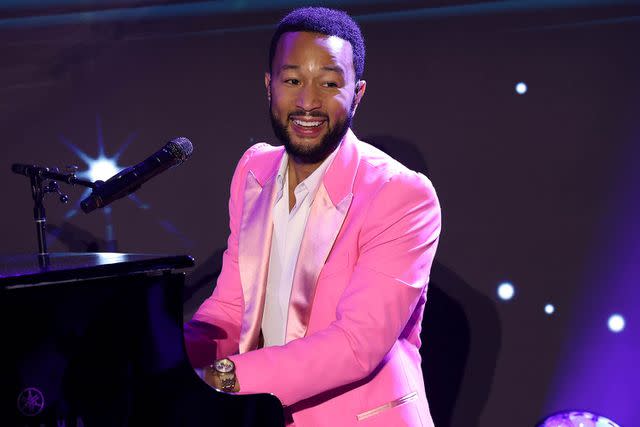 <p>Jesse Grant/Variety via Getty</p> John Legend performs in Los Angeles on May 4, 2024