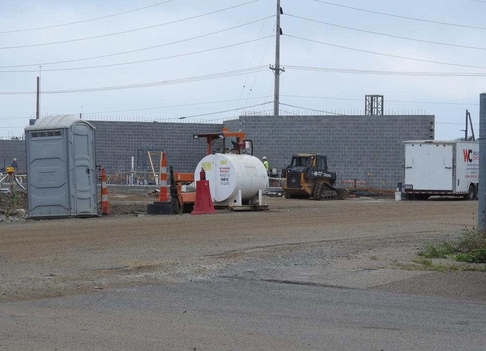 Some walls are starting to form and concrete has been poured for various areas in the new Coshocton Justice Center at the end of North Third Street. The job should be done by next fall and the Coshocton County Sheriff's Office will move in once training on the new facility is completed with officers.