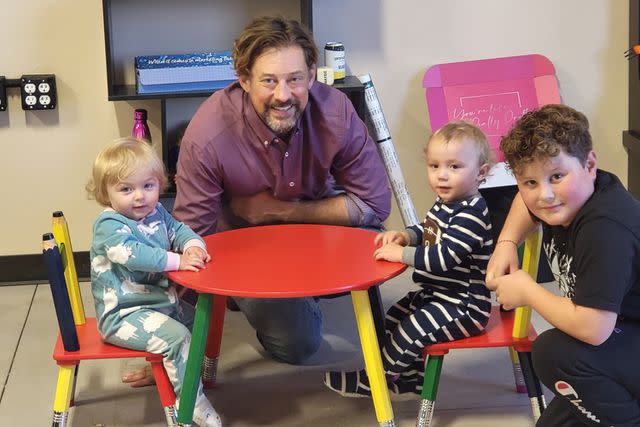 The Callazzo Family Loreli and Locklyn with their father, Sonny Callazzo, and brother Lyam Callazzo