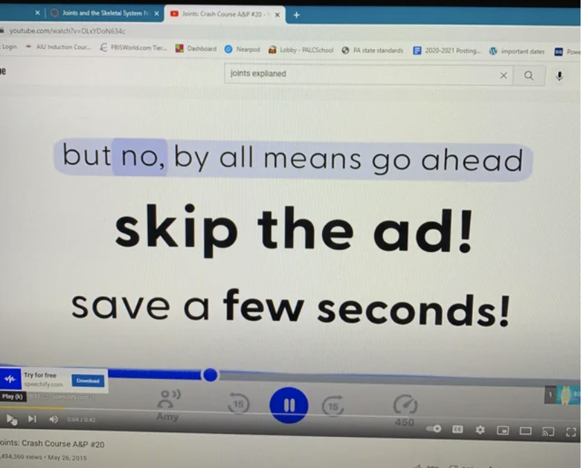 "skip the ad!"