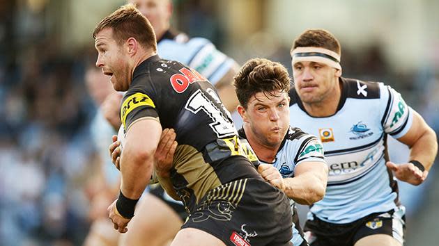Merrin had his best game for Penrith, making 209 metres and 40 tackles.
