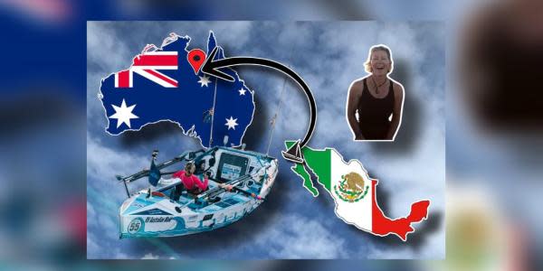 Mujer viaja desde Ensenada hasta Australia en un bote de remos