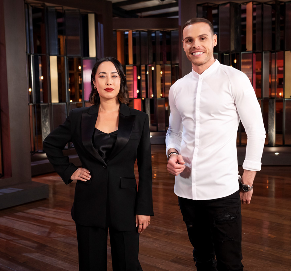 Dessert Masters' Melissa Leong and Amaury Guichon.