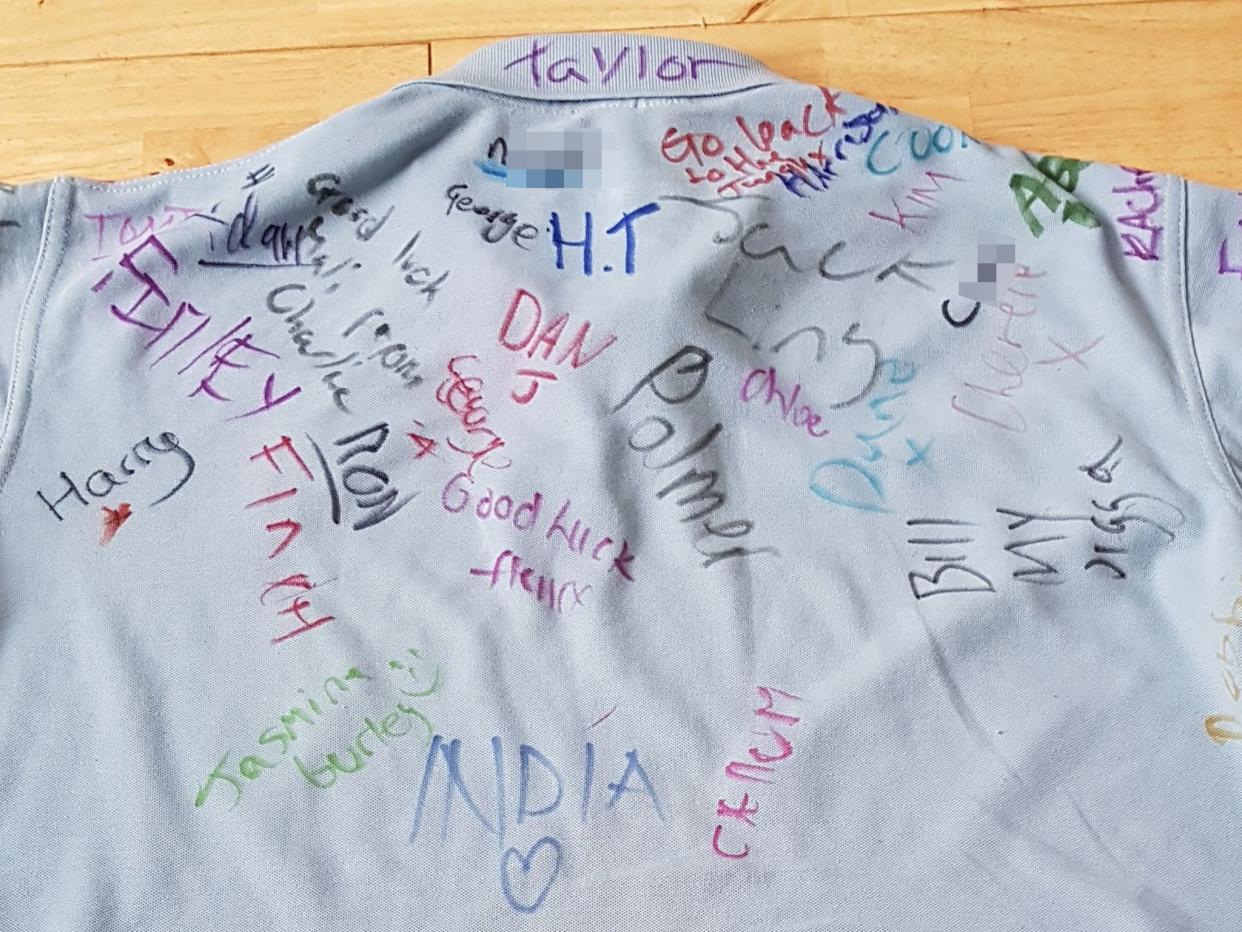 Racist abuse written on Clacton County High School shirt: SWNS