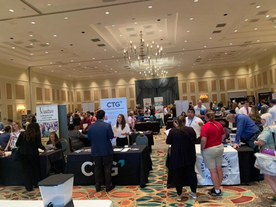 A recent CareerSource Brevard job at the Radisson Resort at the Port in Cape Canaveral attracted 64 employers and 286 job-seekers.