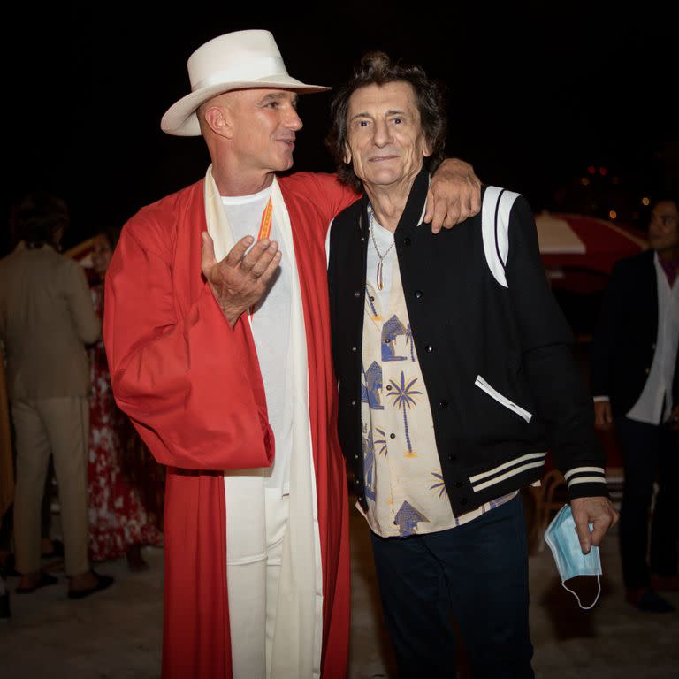 Cumpleaños de Alan Faena. Alan Faena and Ronnie Wood