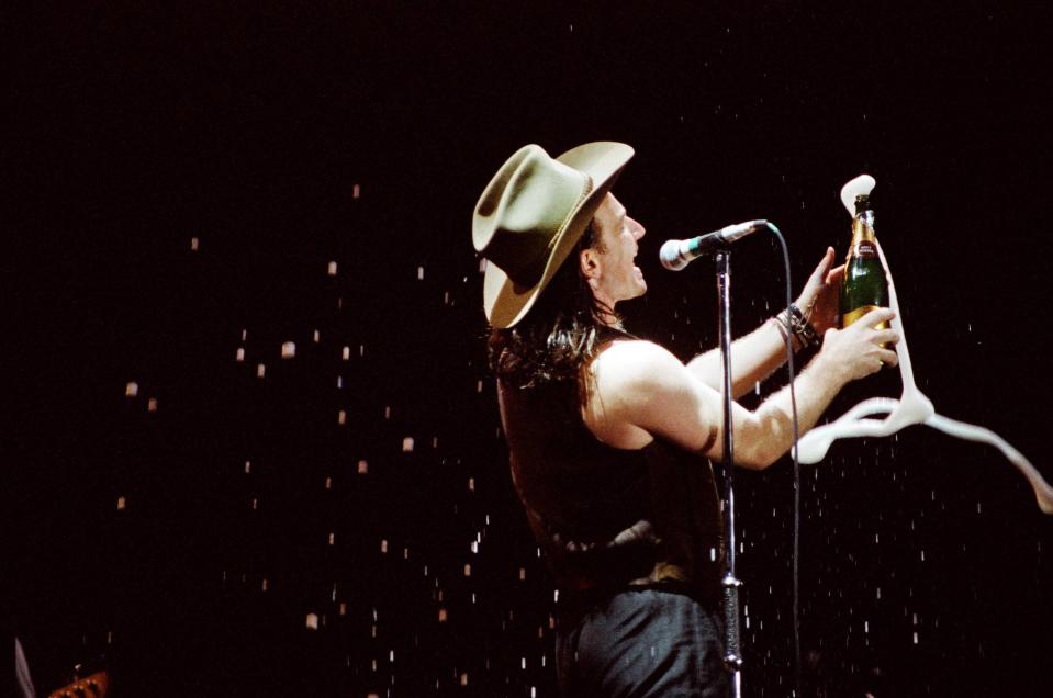 U2 Perform At Wembley Stadium In London