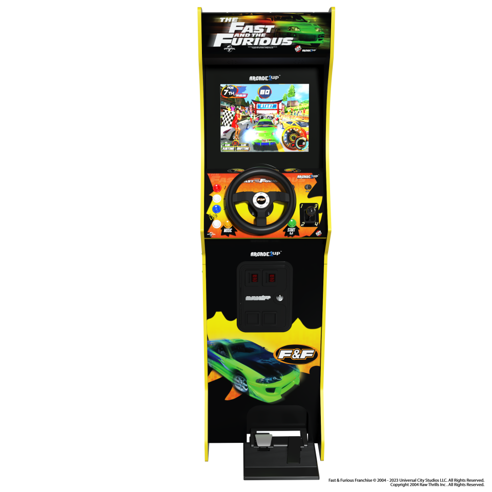 Go for a drive with Arcade 1Up's Fast & Furious cabinet. (Photo: Courtesy of Arcade 1Up)