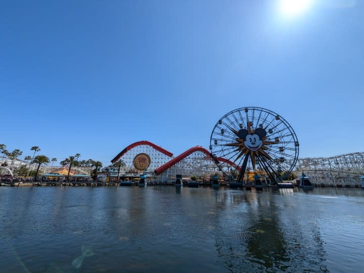 Pixar Pier at DCA taken with Google Pixel 8a.