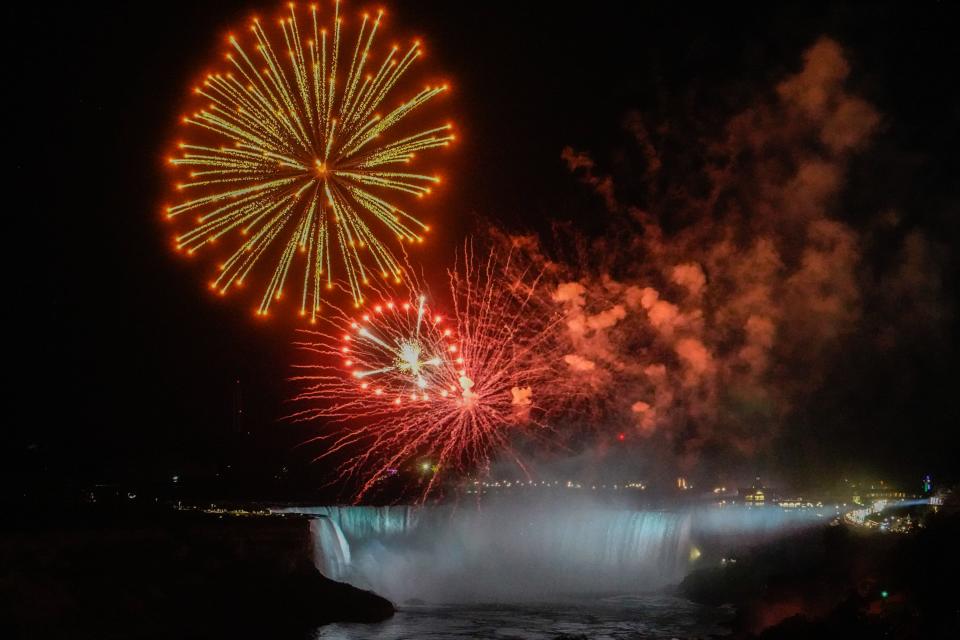 Fireworks at Niagara Falls