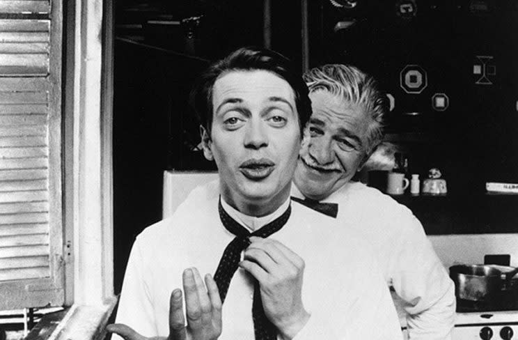 Steven Buscemi and Seymour Cassel in <em>In the Soup</em>. (Photo: Courtesy of Alexandre Rockwell)