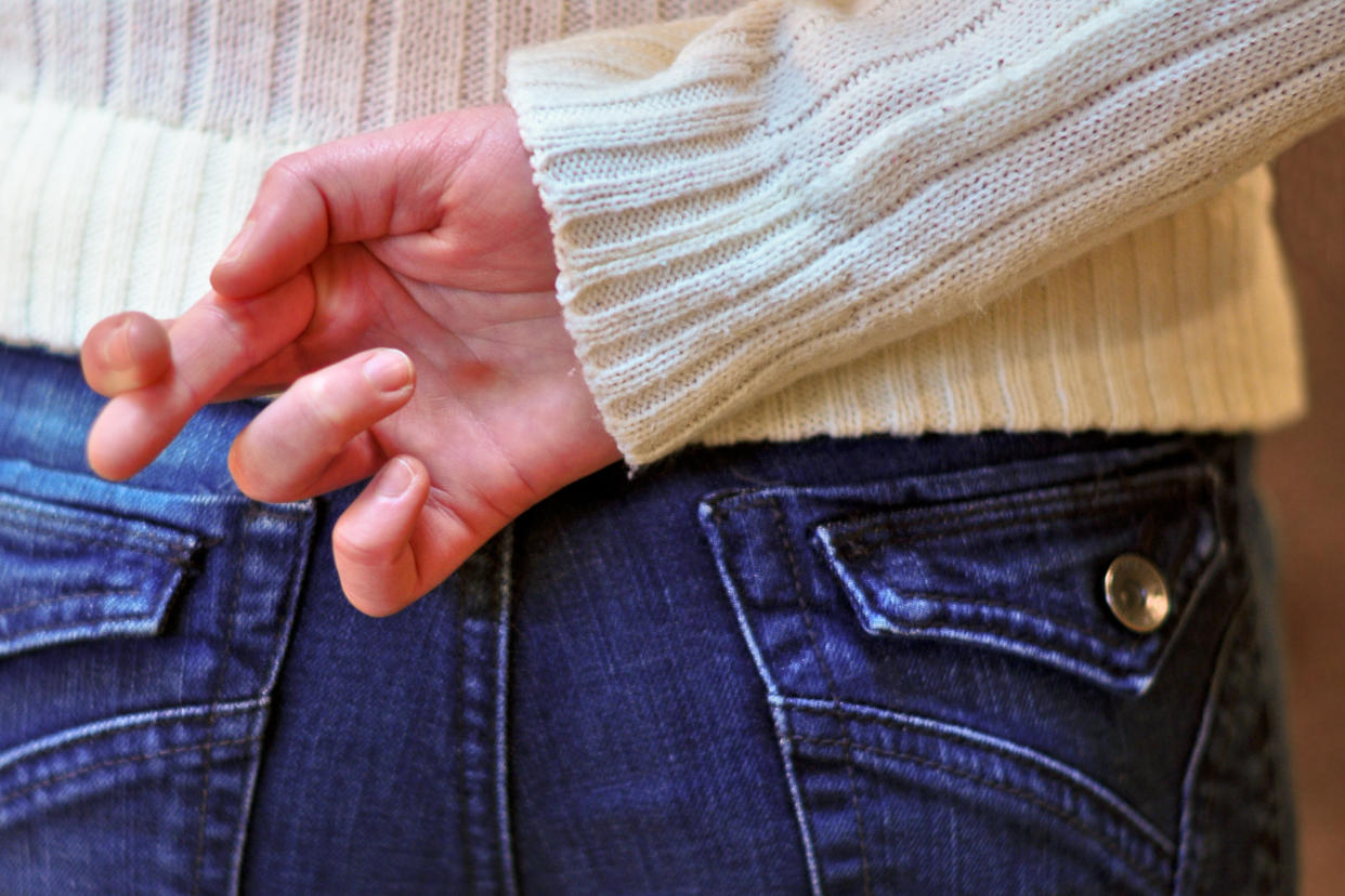 Research has shown that we're not very adept at detecting when someone's telling the truth and when they're lying.  (Photo: Barbara Taeger Photography via Getty Images)