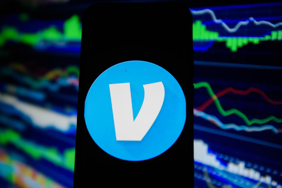 KRAKOW, POLAND - 2018/11/27:  In this photo illustration, the Venmo logo is seen displayed on an Android mobile phone. (Photo Illustration by Omar Marques/SOPA Images/LightRocket via Getty Images)