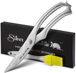 Silver Armadillo Poultry Scissors