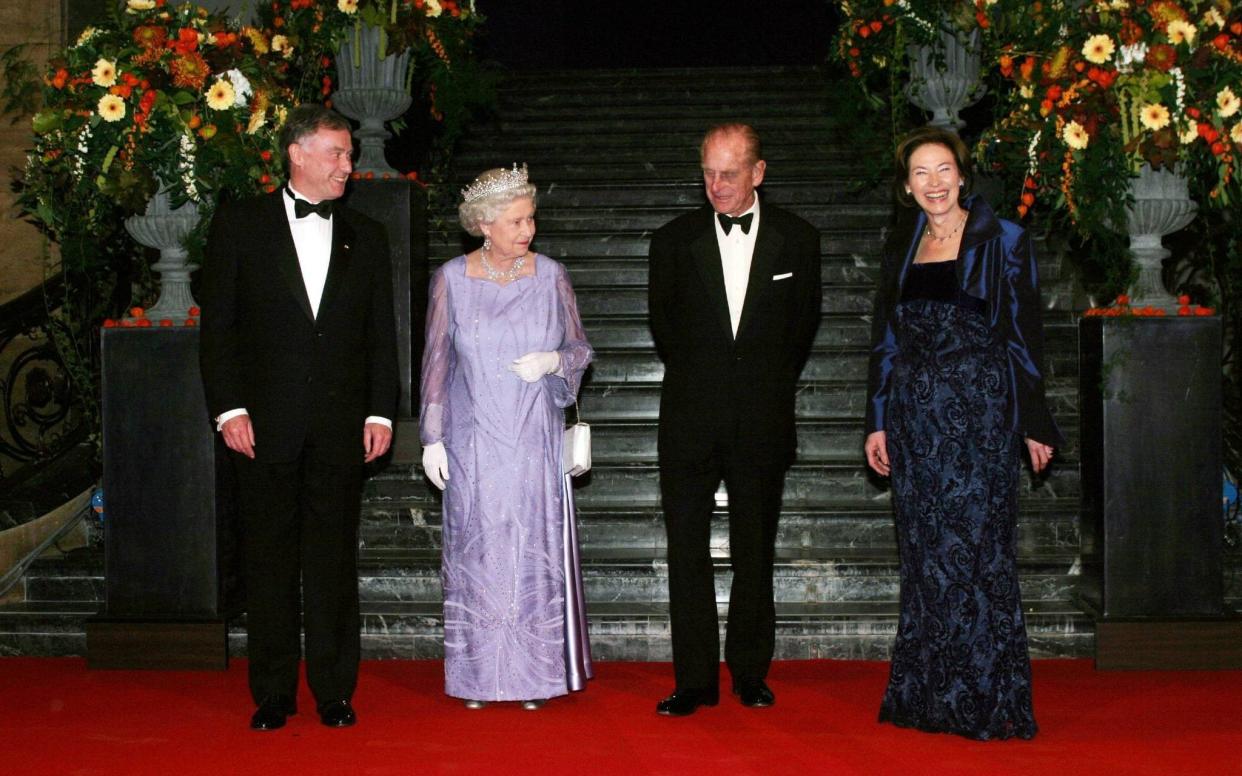 STATE VISIT GERMANY...HM Queen Elizabeth II arrives in Berlin on the first day of the State Visit to Germany. State Banquet at the Zeughaus. Photo Ian Jones. - Ian Jones Retained/IJO