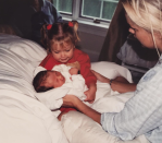 <p>The model wished her little sis, Bella, a happy birthday with this throwback. “TOMORROW WILL BE 21 YEARS SINCE I MET MY FOREVER BESTIE,” she wrote along with this throwback, which also features their mom, Yolanda. (Photo: Gigi Hadid via Instagram) </p>