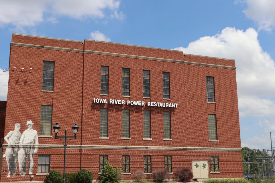 A general view of the Iowa River Power Restaurant on Friday, Aug. 4, 2023. The restaurant will close at the end of November as the building owner, Randy Ward, looks to renovate the building and find a new tenant.