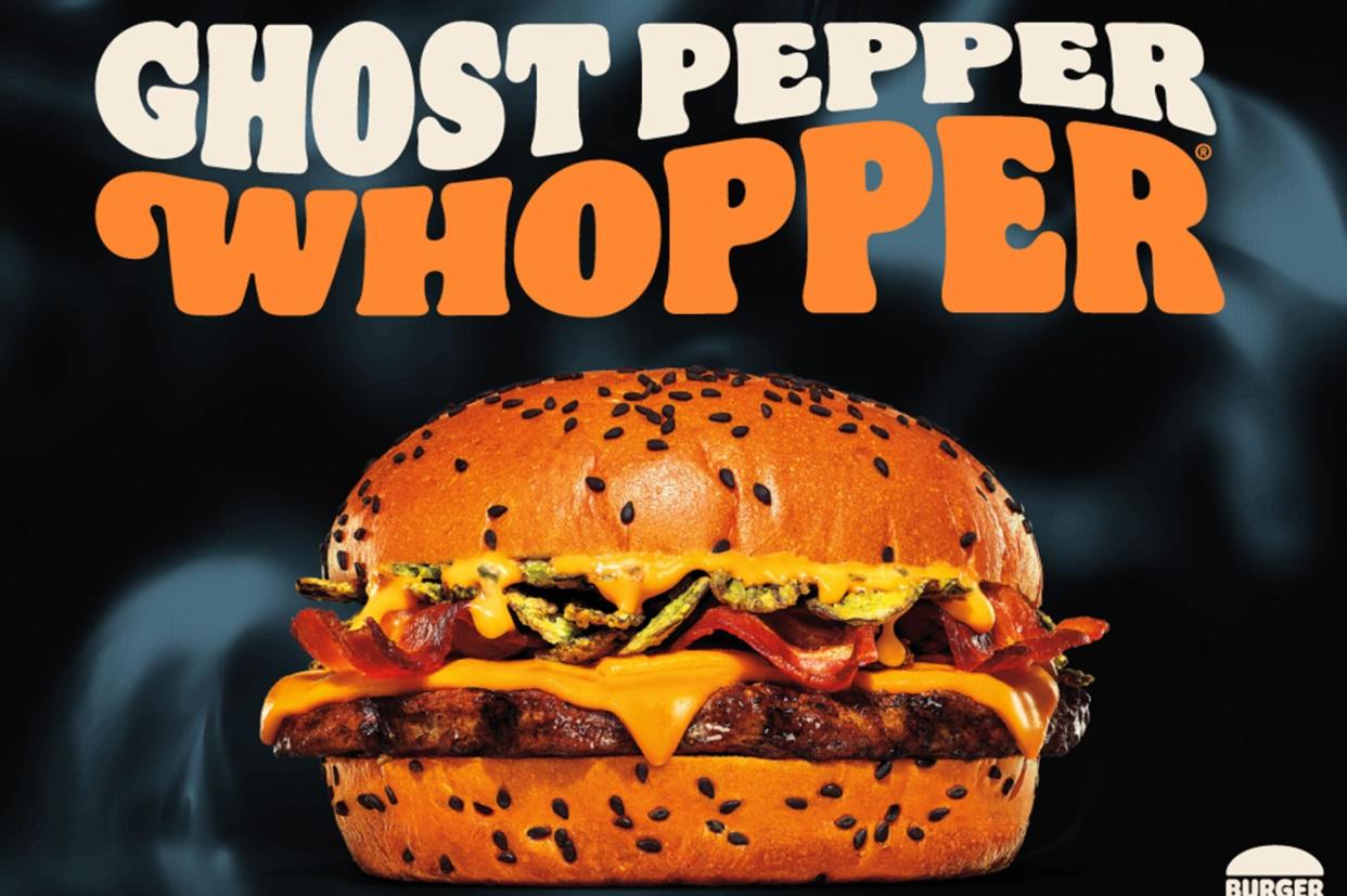 The Ghost Pepper Whopper will be available starting Oct. 10 for a limited time at restaurants nationwide