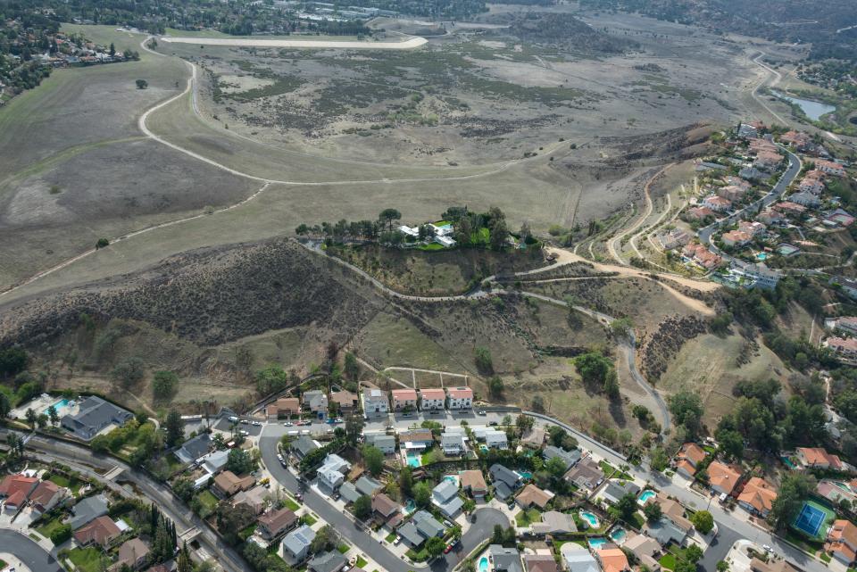 An aerial view of the Byrdview estate