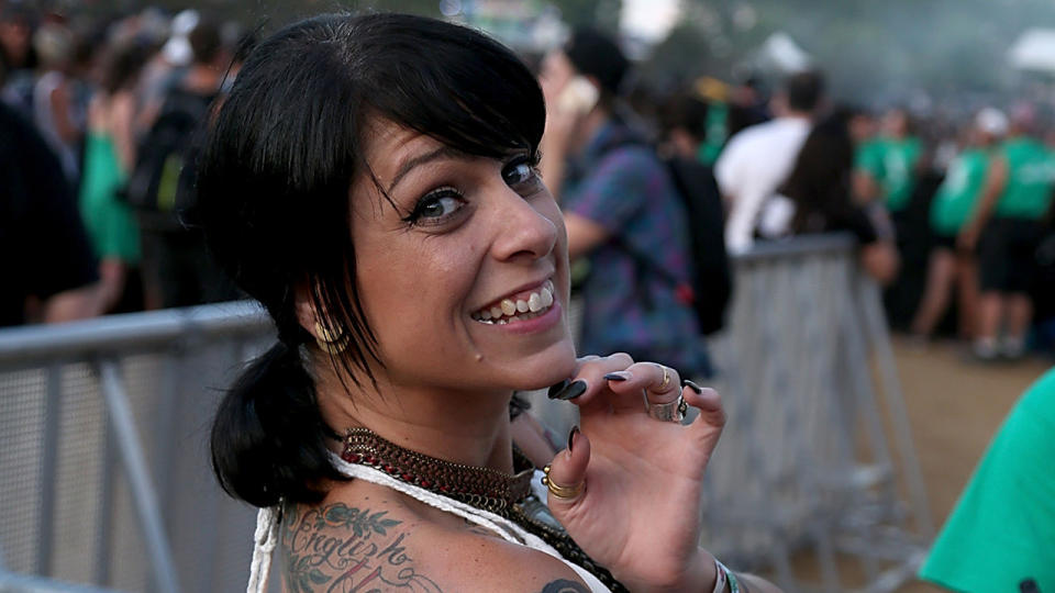 Danielle Colby Wears Nothing But Some Feathers And Offers Some Sage Advice While American 