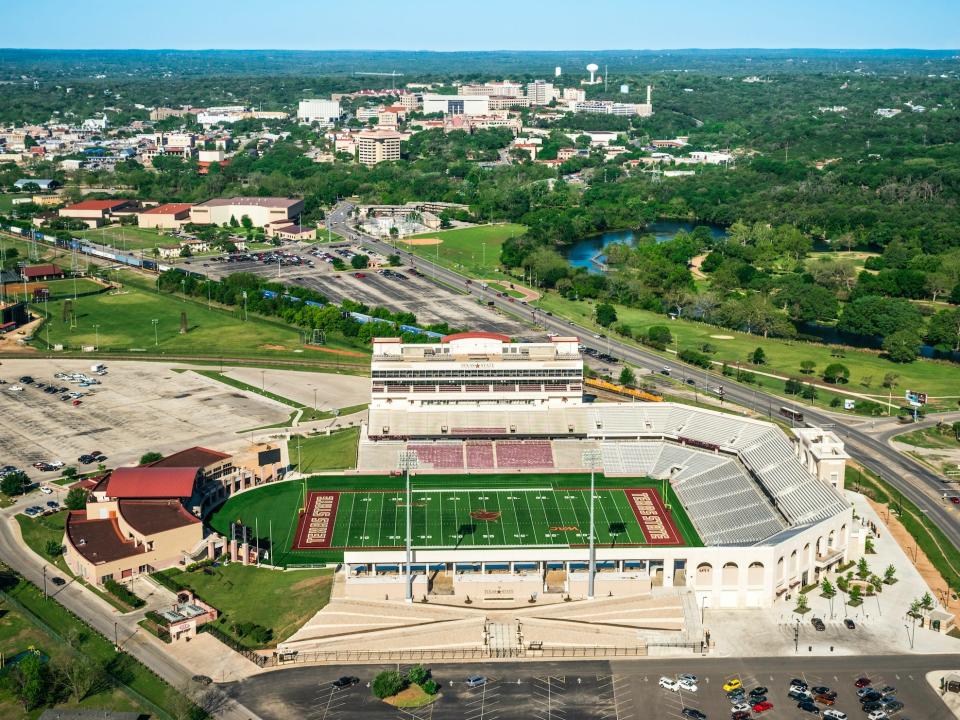 Texas State University football field