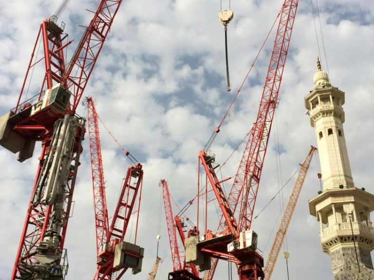 The crane that collapsed was one of several at the Grand Mosque site in Mecca