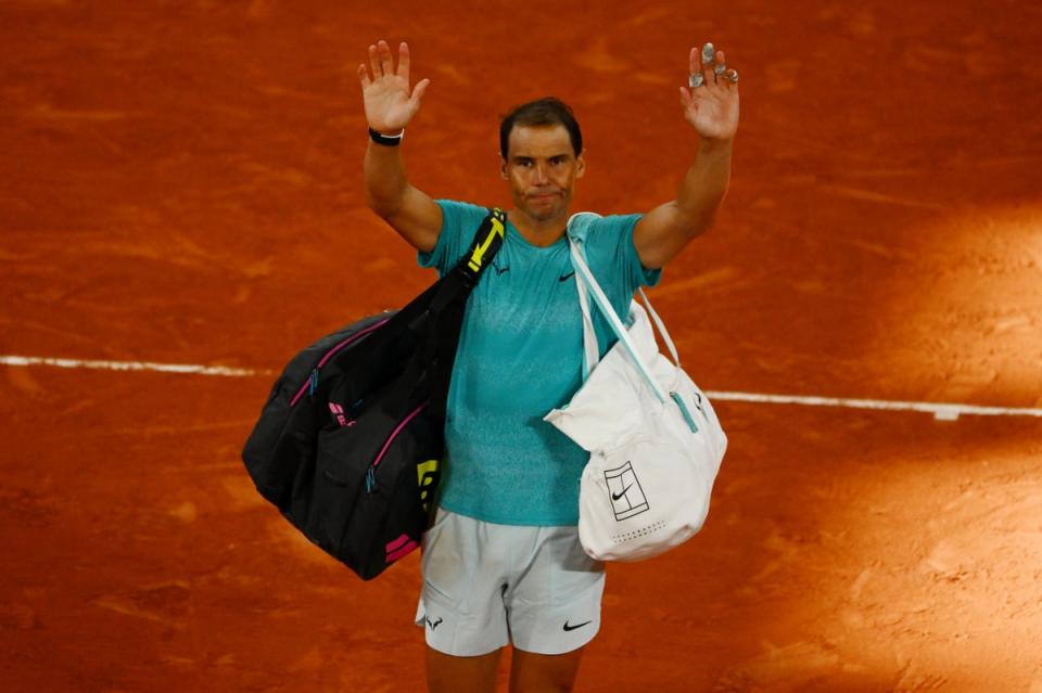 Rafael Nadal left Court Philippe-Chatrier after just his fourth career defeat at the French Open (Getty Images)