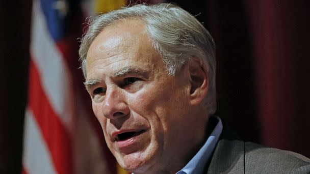 PHOTO: FILE - Governor Greg Abbott speaks during a press conference, May 27, 2022 in Uvalde, Texas. (Michael M. Santiago/Getty Images, FILE)